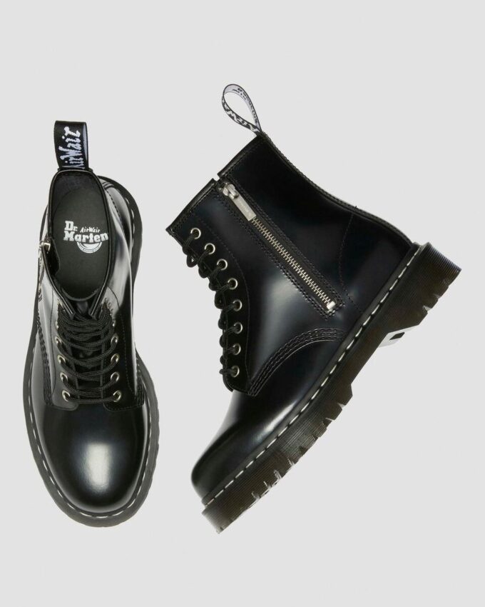 1460 Bex Smooth Leather Bağcıklı ve Fermuarlı Botlar 1460 Bex Smooth Leather Bağcıklı ve Fermuarlı Botlar