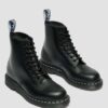 1460 Beyaz Dikişli Smooth Leather Bağcıklı Botlar 1460 Beyaz Dikişli Smooth Leather Bağcıklı Botlar