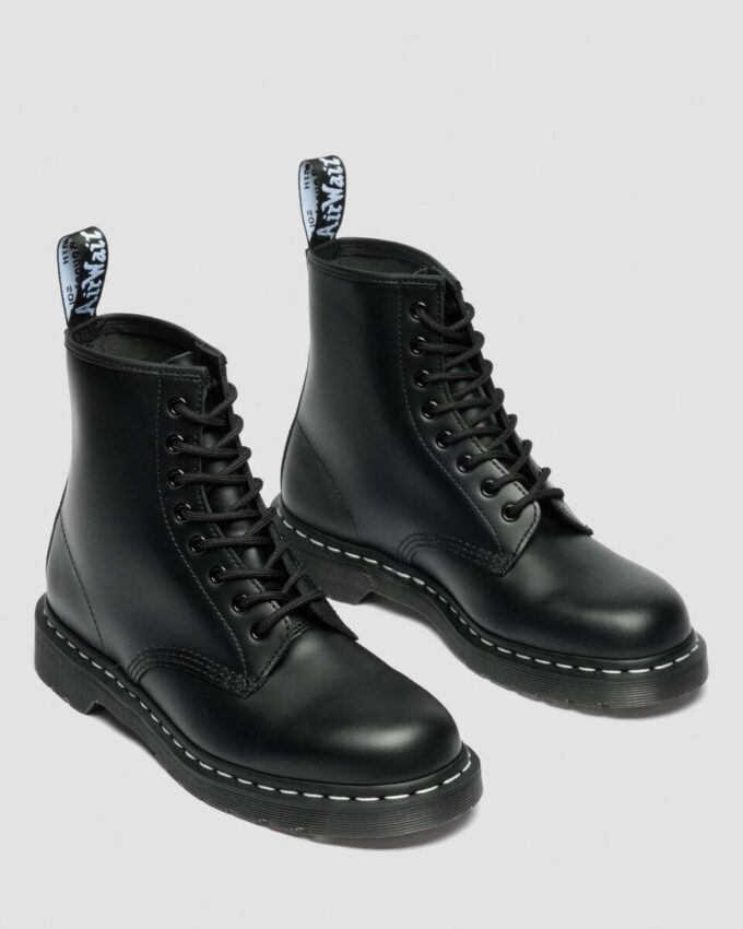 1460 Beyaz Dikişli Smooth Leather Bağcıklı Botlar 1460 Beyaz Dikişli Smooth Leather Bağcıklı Botlar