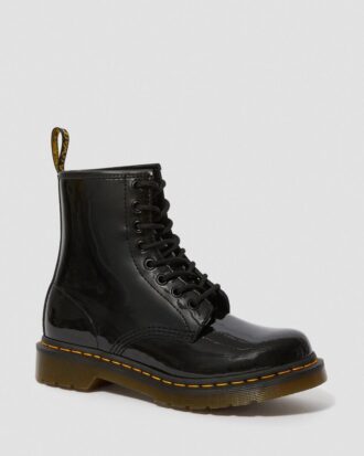 1460 Kadın Patent Leather Bağcıklı Botlar