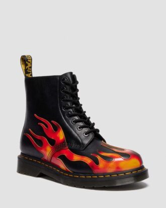 1460 Pascal FLAME Arcadia Rub Off Deri Botlar