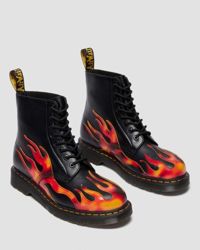 1460 Pascal FLAME Arcadia Rub Off Deri Botlar