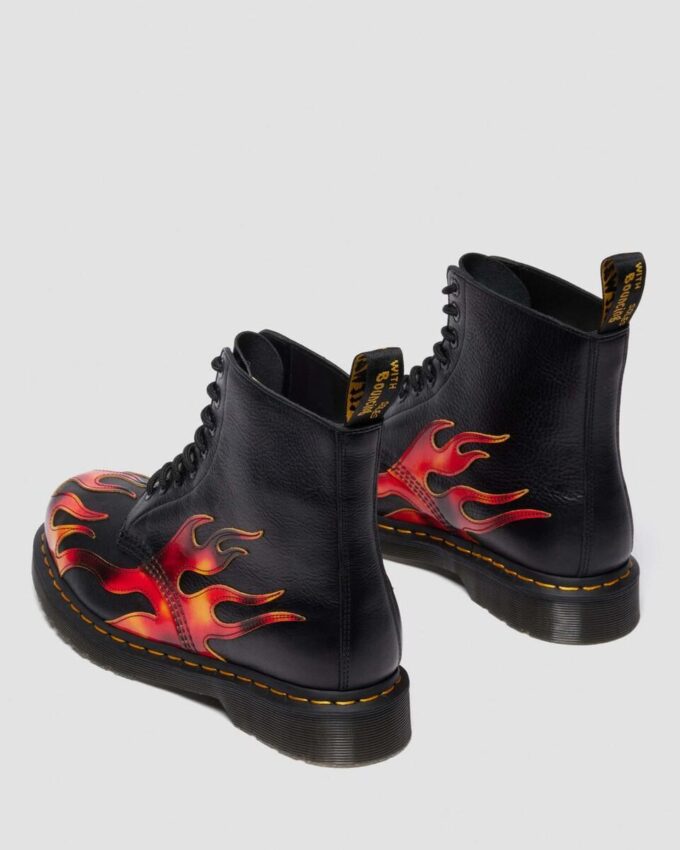 1460 Pascal FLAME Arcadia Rub Off Deri Botlar