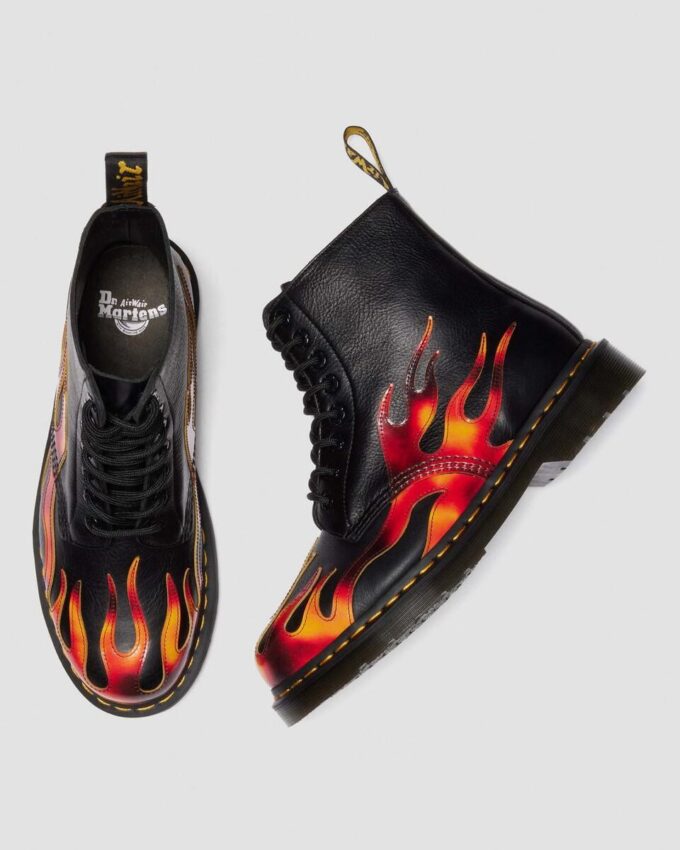 1460 Pascal FLAME Arcadia Rub Off Deri Botlar