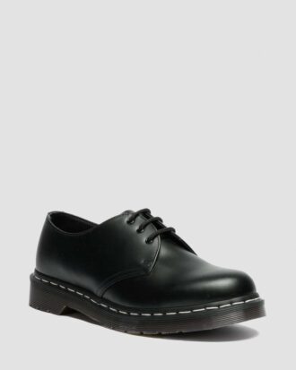 1461 Beyaz Dikişli Smooth Leather Bağcıklı Ayakkabı