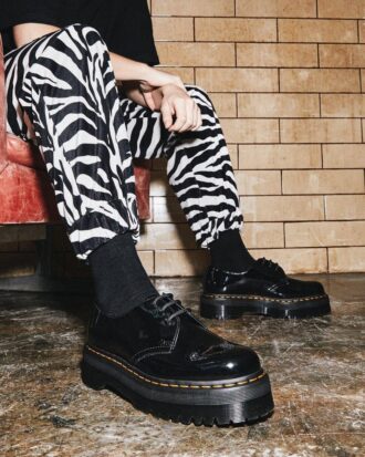 1461 Patent Leather Platform Oxford Ayakkabı