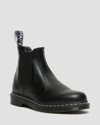 2976 Beyaz Dikişli Smooth Leather Chelsea Boot