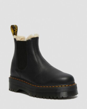 2976 Suni Kürk Astarlı Platform Chelsea Boot
