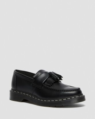 Adrian Beyaz Dikişli Smooth Leather Loaferlar
