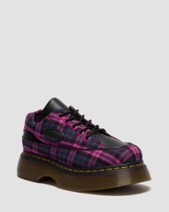 BUZZ 5-EYE Tartan & Deri Bağcıklı Ayakkabı