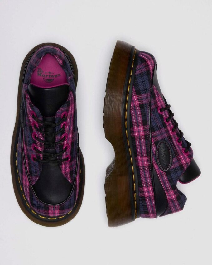 BUZZ 5-EYE Tartan & Deri Bağcıklı Ayakkabı BUZZ 5-EYE Tartan & Deri Bağcıklı Ayakkabı