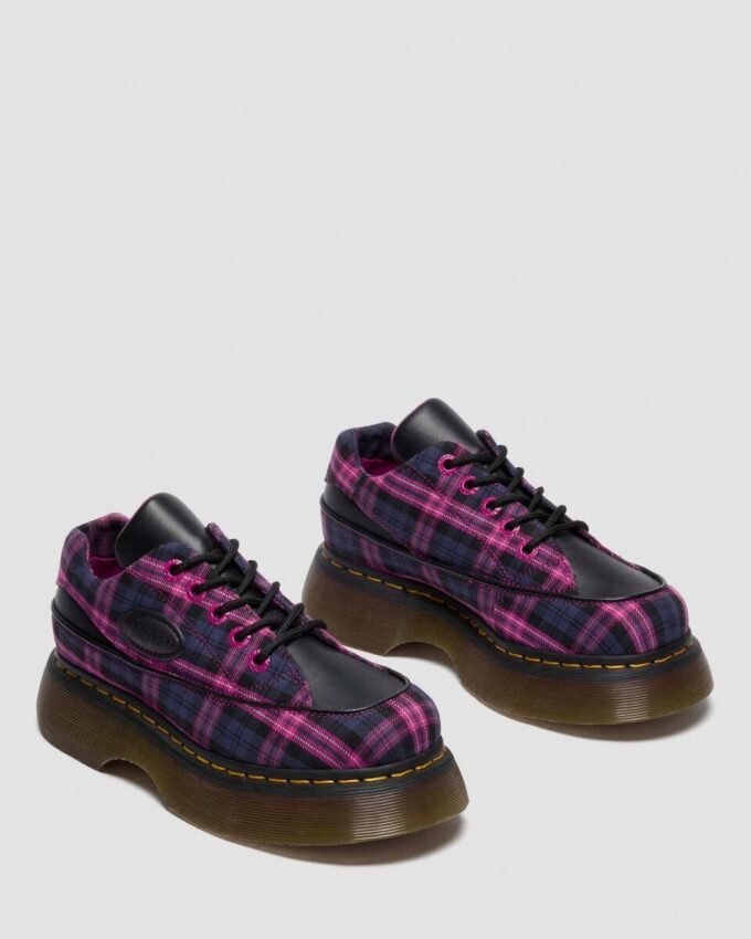 BUZZ 5-EYE Tartan & Deri Bağcıklı Ayakkabı BUZZ 5-EYE Tartan & Deri Bağcıklı Ayakkabı