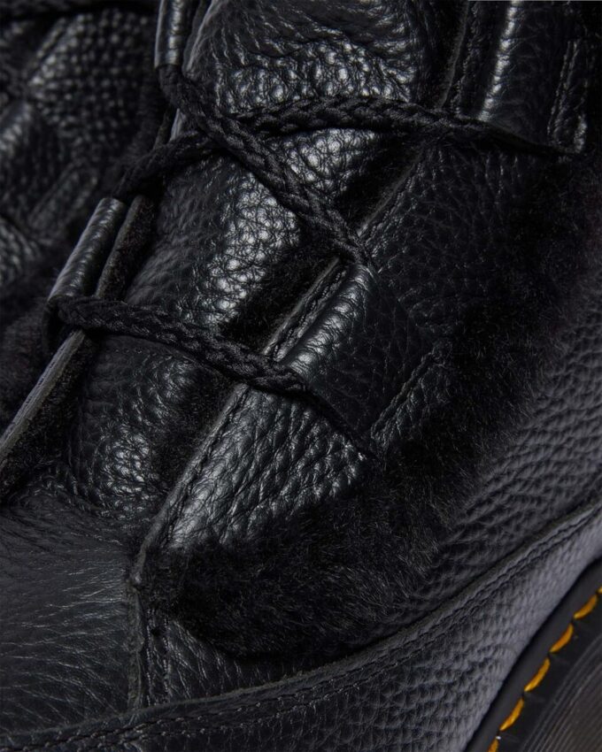 Buzz Lace Up Suni Kürk Astarlı Milled Nappa Leather Bağcıklı Botlar