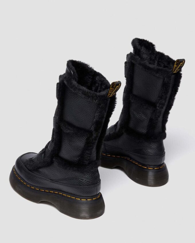 Buzz Lace Up Suni Kürk Astarlı Milled Nappa Leather Bağcıklı Botlar