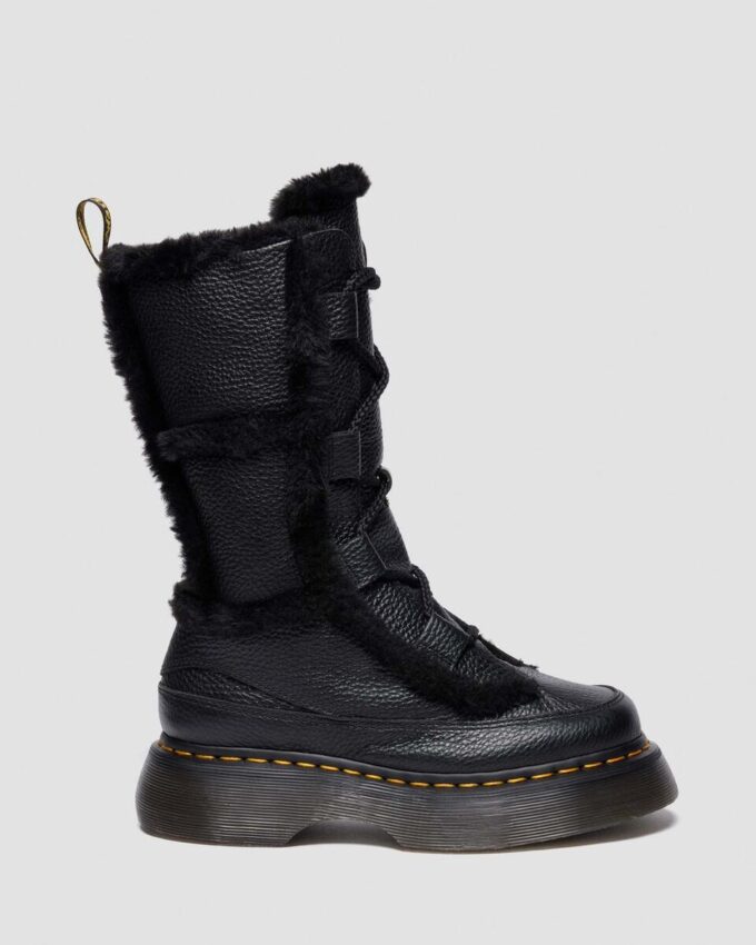 Buzz Lace Up Suni Kürk Astarlı Milled Nappa Leather Bağcıklı Botlar