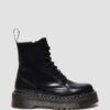 Jadon Beyaz Dikişli Smooth Leather Platform Botlar