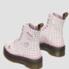 JADON HEART Gingham Deri Platform Botlar JADON HEART Gingham Deri Platform Botlar