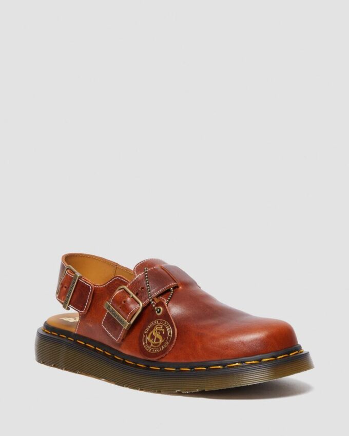 JORGE İngiltere’de üretilmiştir Klasik Deri Slingback Terlikler JORGE İngiltere’de üretilmiştir Klasik Deri Slingback Terlikler