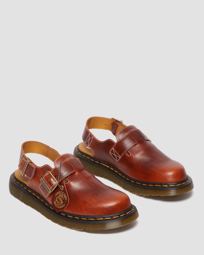 JORGE İngiltere’de üretilmiştir Klasik Deri Slingback Terlikler JORGE İngiltere’de üretilmiştir Klasik Deri Slingback Terlikler
