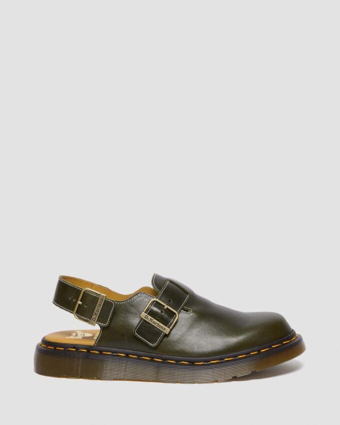 JORGE İngiltere’de üretilmiştir Klasik Deri Slingback Terlikler JORGE İngiltere’de üretilmiştir Klasik Deri Slingback Terlikler