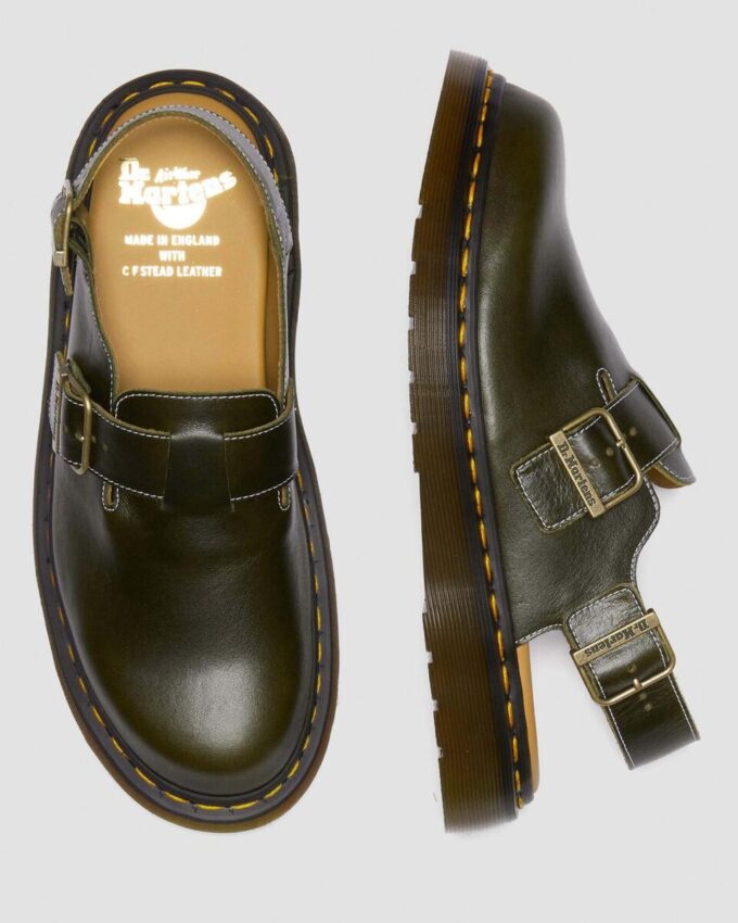 JORGE İngiltere’de üretilmiştir Klasik Deri Slingback Terlikler JORGE İngiltere’de üretilmiştir Klasik Deri Slingback Terlikler