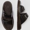 Josef Analine Deri Tokalı Slayt Sandalet Josef Analine Deri Tokalı Slayt Sandalet