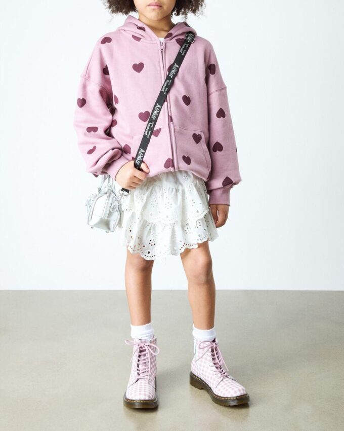 JUNIOR 1460 Gingham Deri Botlar JUNIOR 1460 Gingham Deri Botlar
