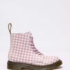 JUNIOR 1460 Gingham Deri Botlar JUNIOR 1460 Gingham Deri Botlar