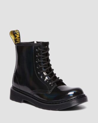 JUNIOR 1460 RAINBOW Patent Leather Bağcıklı Botlar