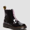 Junior Heart Nappa Patent Leather Çekmeli Botlar Junior Heart Nappa Patent Leather Çekmeli Botlar
