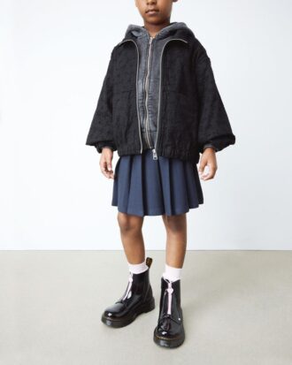 Junior Heart Nappa Patent Leather Çekmeli Botlar