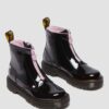 Junior Heart Nappa Patent Leather Çekmeli Botlar Junior Heart Nappa Patent Leather Çekmeli Botlar