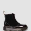 Junior Heart Nappa Patent Leather Çekmeli Botlar Junior Heart Nappa Patent Leather Çekmeli Botlar