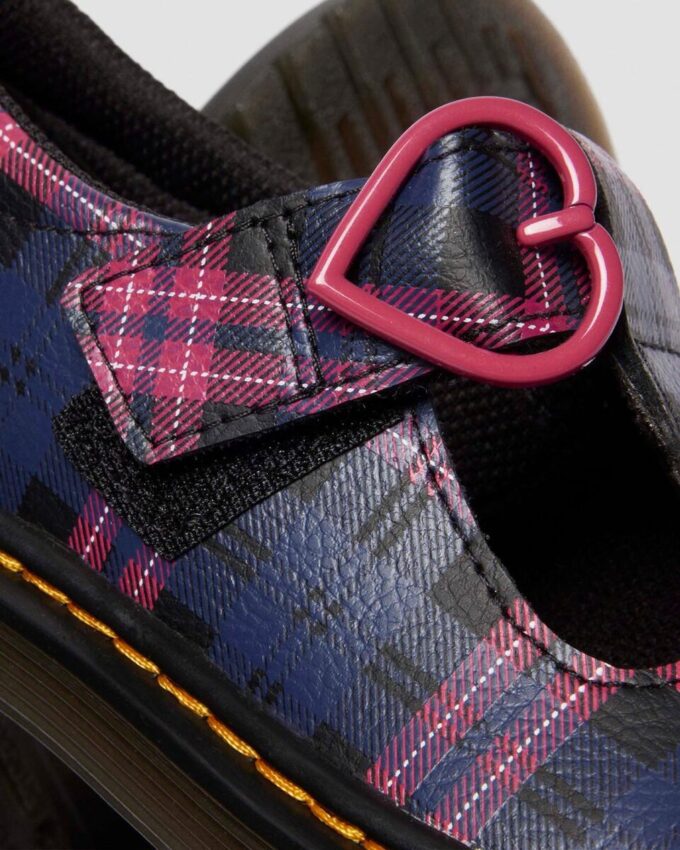 JUNIOR POLLEY II Pembe Tartan Mary Jane Ayakkabı JUNIOR POLLEY II Pembe Tartan Mary Jane Ayakkabı