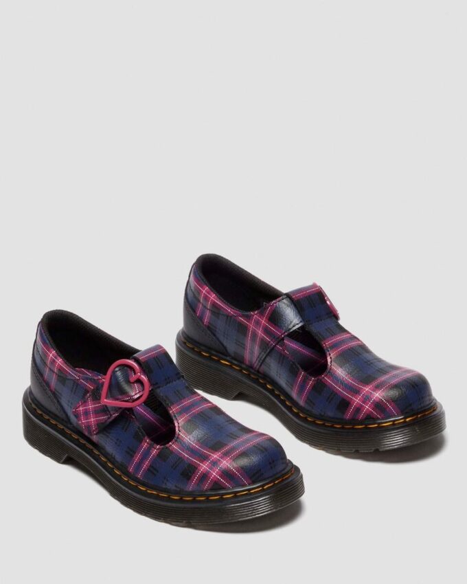JUNIOR POLLEY II Pembe Tartan Mary Jane Ayakkabı JUNIOR POLLEY II Pembe Tartan Mary Jane Ayakkabı