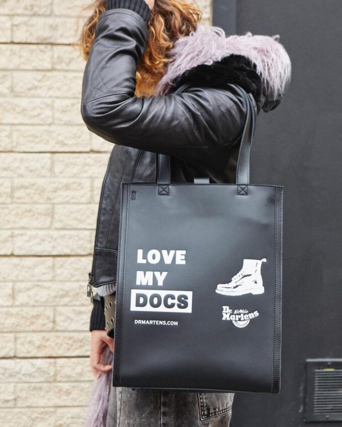 LOVE MY DOCS Deri Tote Çanta LOVE MY DOCS Deri Tote Çanta