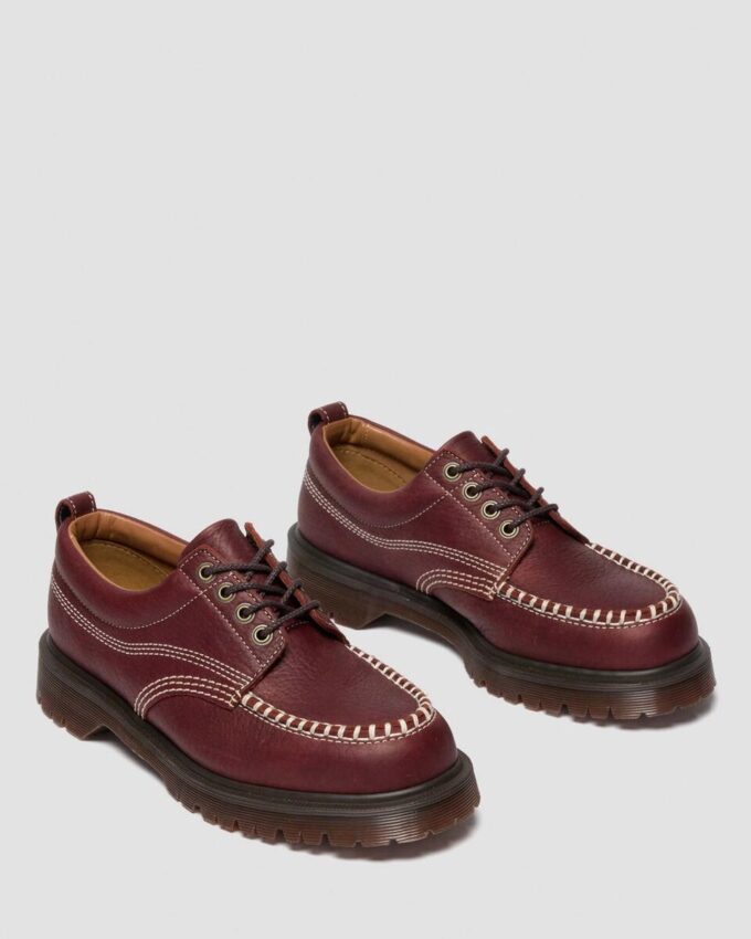 Lowell Wild Grain Deri Bağcıklı Moc Toe Ayakkabı Lowell Wild Grain Deri Bağcıklı Moc Toe Ayakkabı