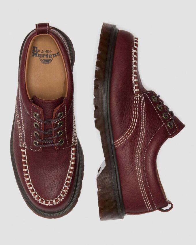 Lowell Wild Grain Deri Bağcıklı Moc Toe Ayakkabı Lowell Wild Grain Deri Bağcıklı Moc Toe Ayakkabı