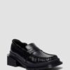MAYBOLE LOAFER Kare Burunlu Büzgülü Deri Loafer MAYBOLE LOAFER Kare Burunlu Büzgülü Deri Loafer