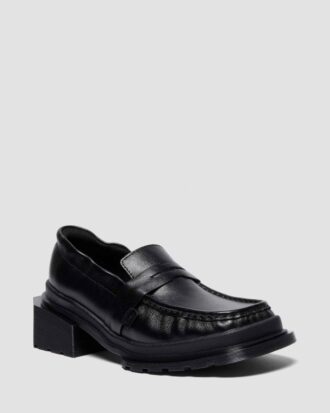 MAYBOLE LOAFER Kare Burunlu Büzgülü Deri Loafer