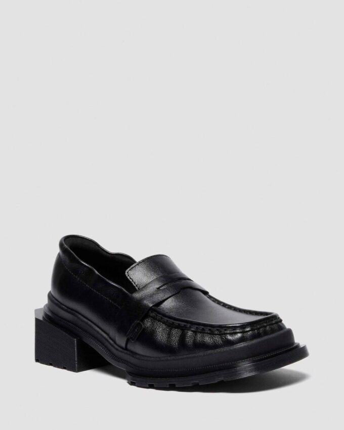 MAYBOLE LOAFER Kare Burunlu Büzgülü Deri Loafer MAYBOLE LOAFER Kare Burunlu Büzgülü Deri Loafer