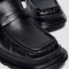 MAYBOLE LOAFER Kare Burunlu Büzgülü Deri Loafer MAYBOLE LOAFER Kare Burunlu Büzgülü Deri Loafer