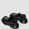 MAYBOLE LOAFER Kare Burunlu Büzgülü Deri Loafer MAYBOLE LOAFER Kare Burunlu Büzgülü Deri Loafer