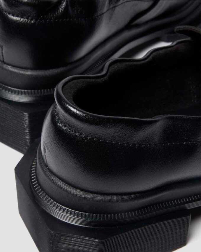 MAYBOLE LOAFER Kare Burunlu Büzgülü Deri Loafer MAYBOLE LOAFER Kare Burunlu Büzgülü Deri Loafer