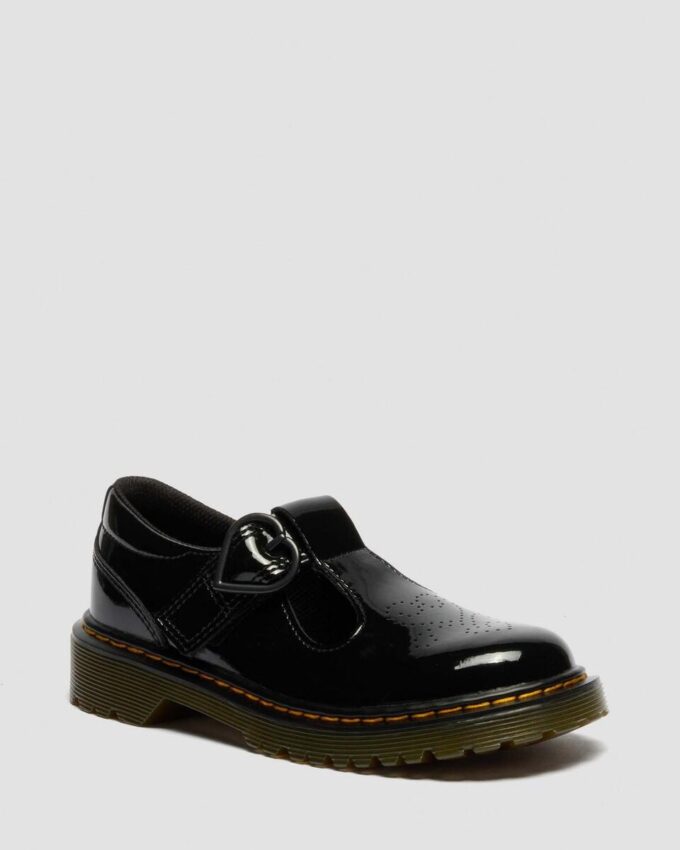ÇOCUK POLLEY II Kalp Desenli Patent Leather Ayakkabı ÇOCUK POLLEY II Kalp Desenli Patent Leather Ayakkabı