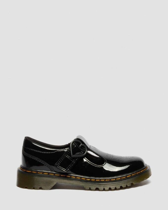 ÇOCUK POLLEY II Kalp Desenli Patent Leather Ayakkabı ÇOCUK POLLEY II Kalp Desenli Patent Leather Ayakkabı