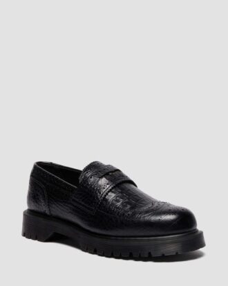 PENTON BROGUE Kabartmalı Deri Loafer