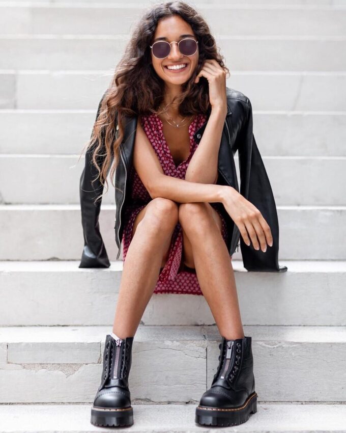 SINCLAIR Milled Nappa Leather Platform Botlar SINCLAIR Milled Nappa Leather Platform Botlar