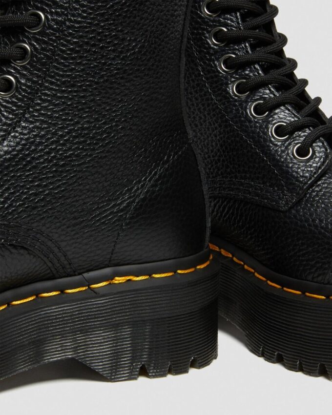 SINCLAIR Milled Nappa Leather Platform Botlar SINCLAIR Milled Nappa Leather Platform Botlar