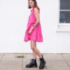SINCLAIR Milled Nappa Leather Platform Botlar SINCLAIR Milled Nappa Leather Platform Botlar